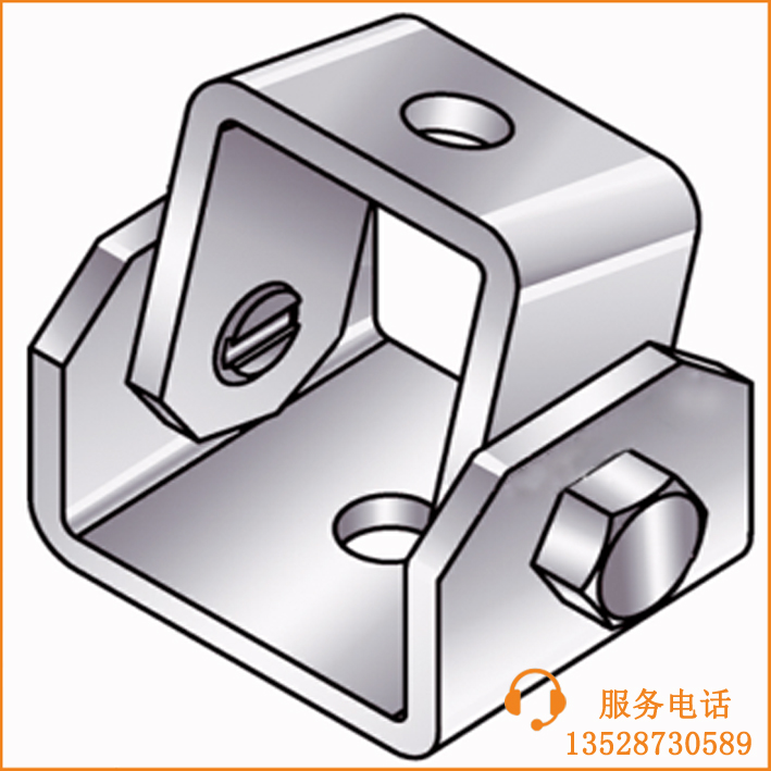 抗震支架旋转角连接