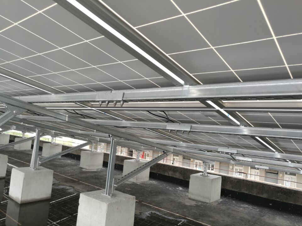 东莞佛山镀锌c冷弯型钢檩条 楼面分布式太阳能光伏支架