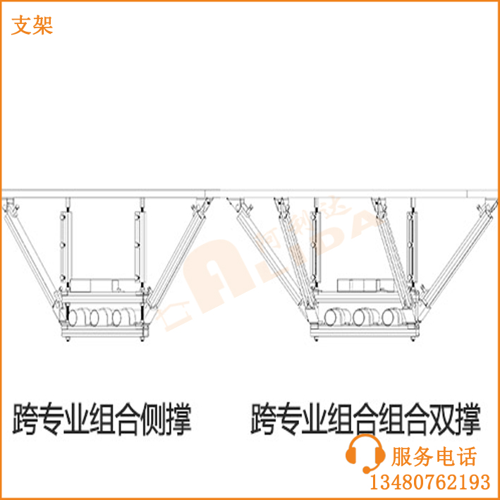 地铁管廊支架 抗震支架 广东省地下管廊综合支架